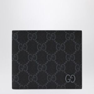 Gucci Gg Supreme Black/Grey Fabric Wallet Men